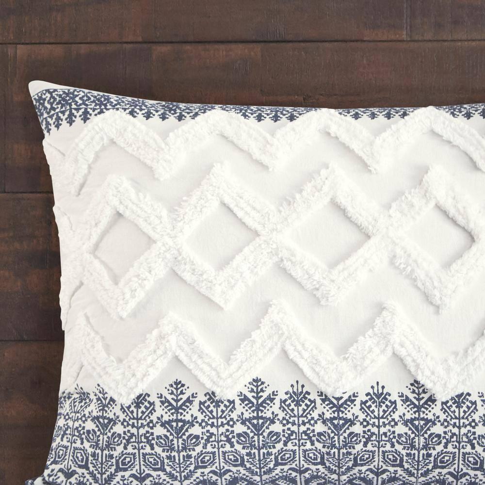 INK+IVY Mila 3 Piece Cotton Comforter Set with Chenille Tufting