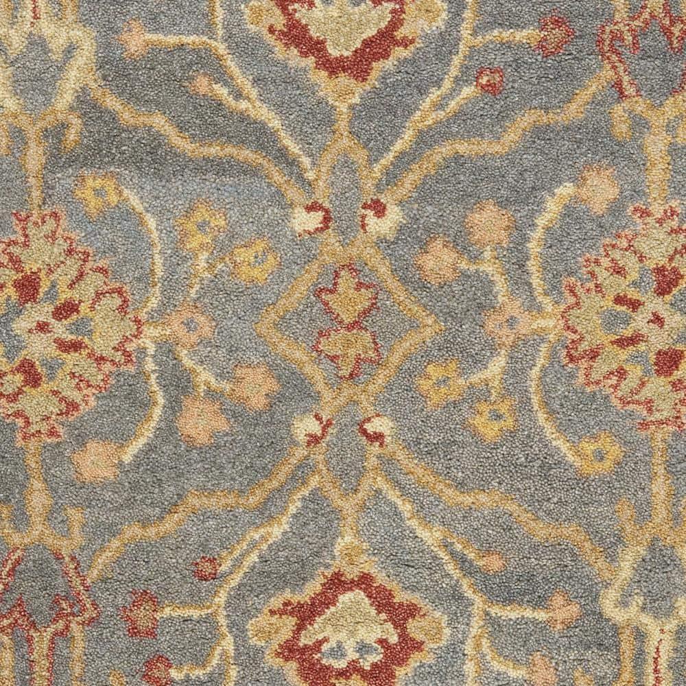 Antiquity AT314 Hand Tufted Area Rug - Blue/Ivory - 3'x5' - Safavieh.