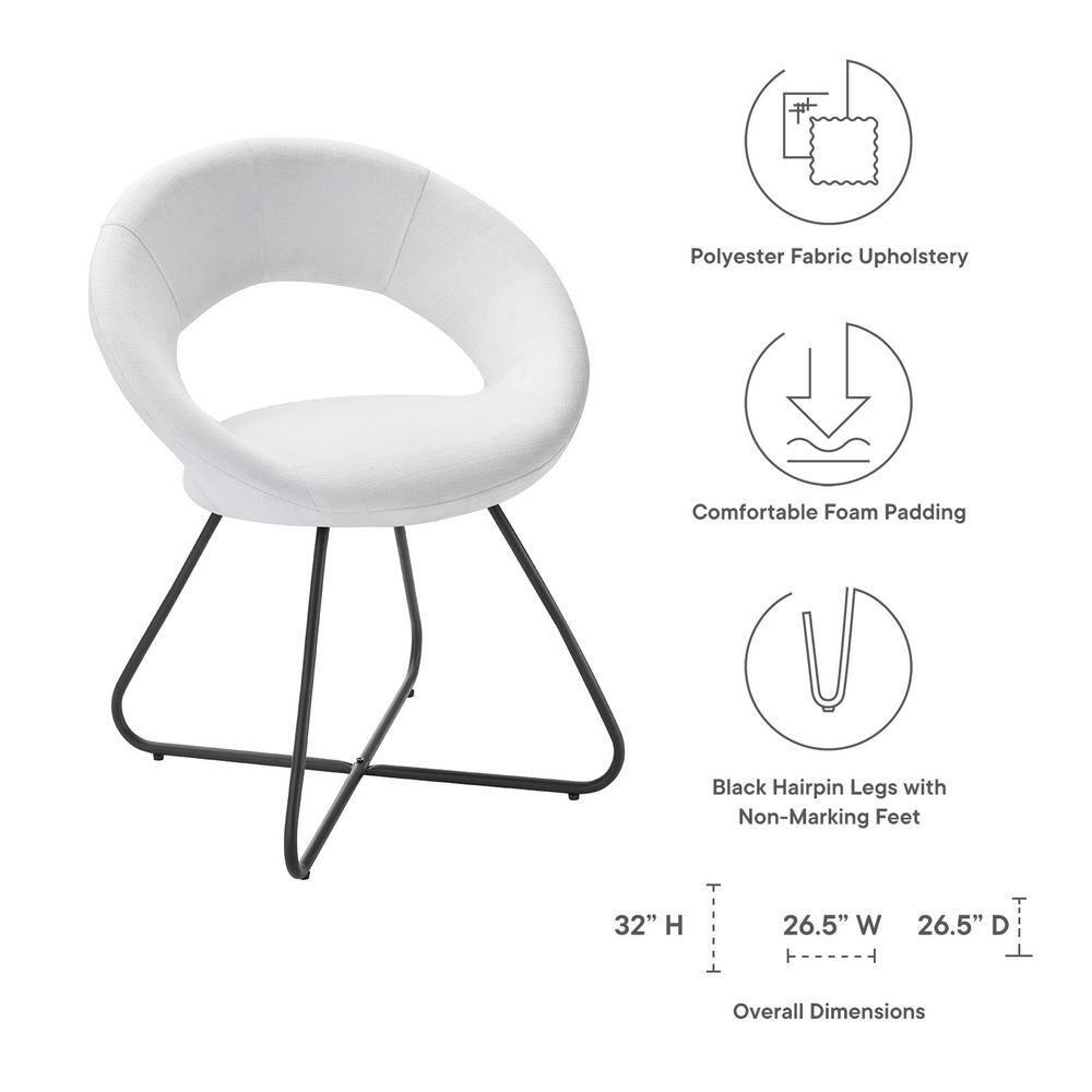 Modway Modway Nouvelle Upholstered Fabric Dining Chair Set of 2