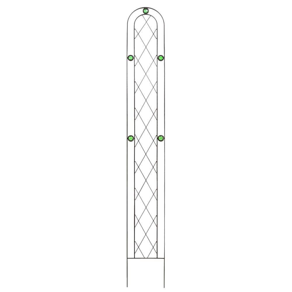 Emerald 72 in. x 10 in. Metal Trellis