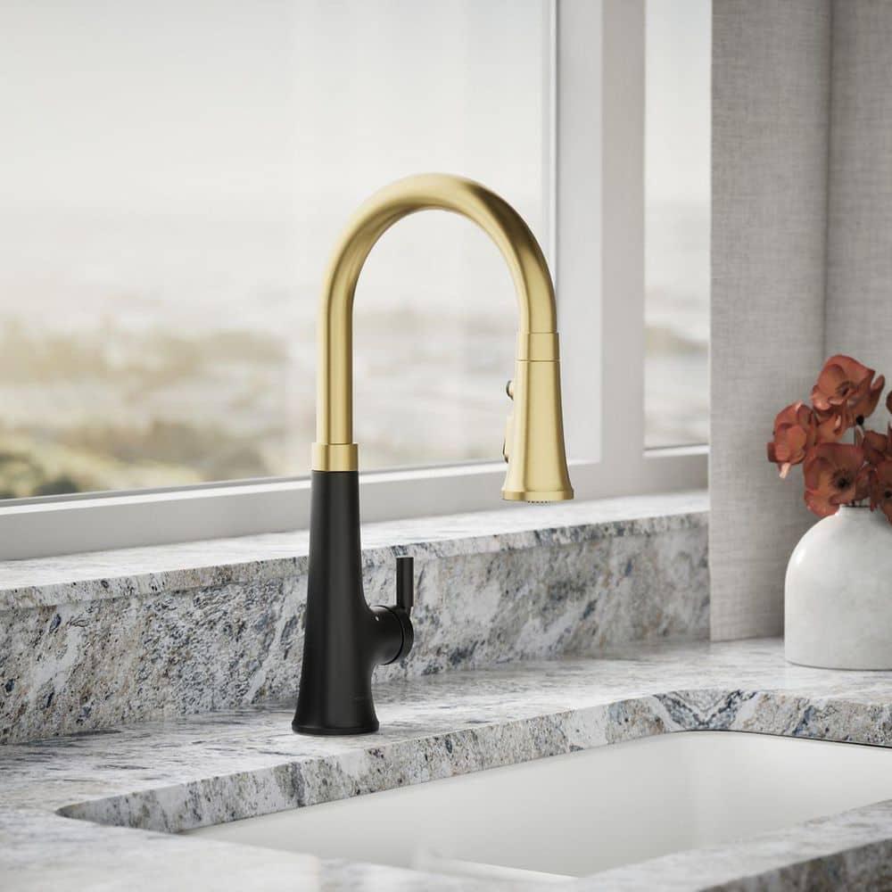 Tone Touchless Pull-Down Kitchen Sink Faucet with Three-Function Sprayhead