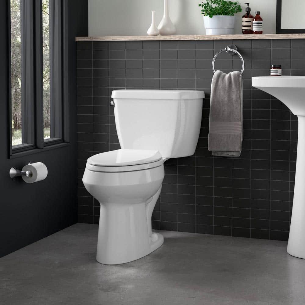 Highline Two-Piece Elongated 1.6 GPF Toilet with Pressure Lite Flush and Left-Hand Trip Lever