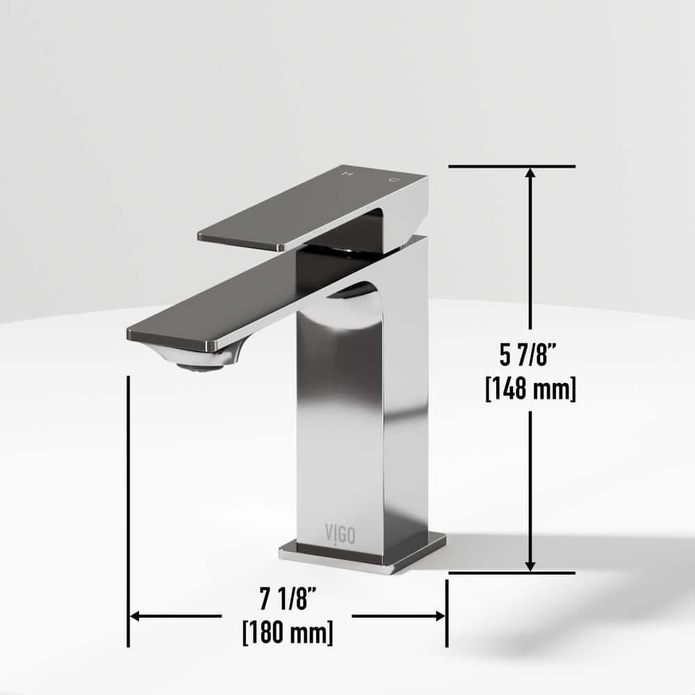 Dunn 6" H Single Handle Single Hole Bathroom Faucet