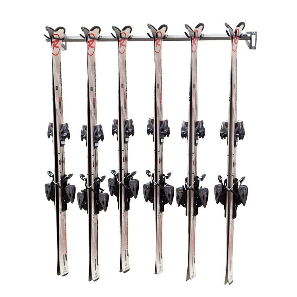 Monkey Bar Storage Steel Wall Mounted Adjustable Multi-Use Ski/Snowboard Rack 3006