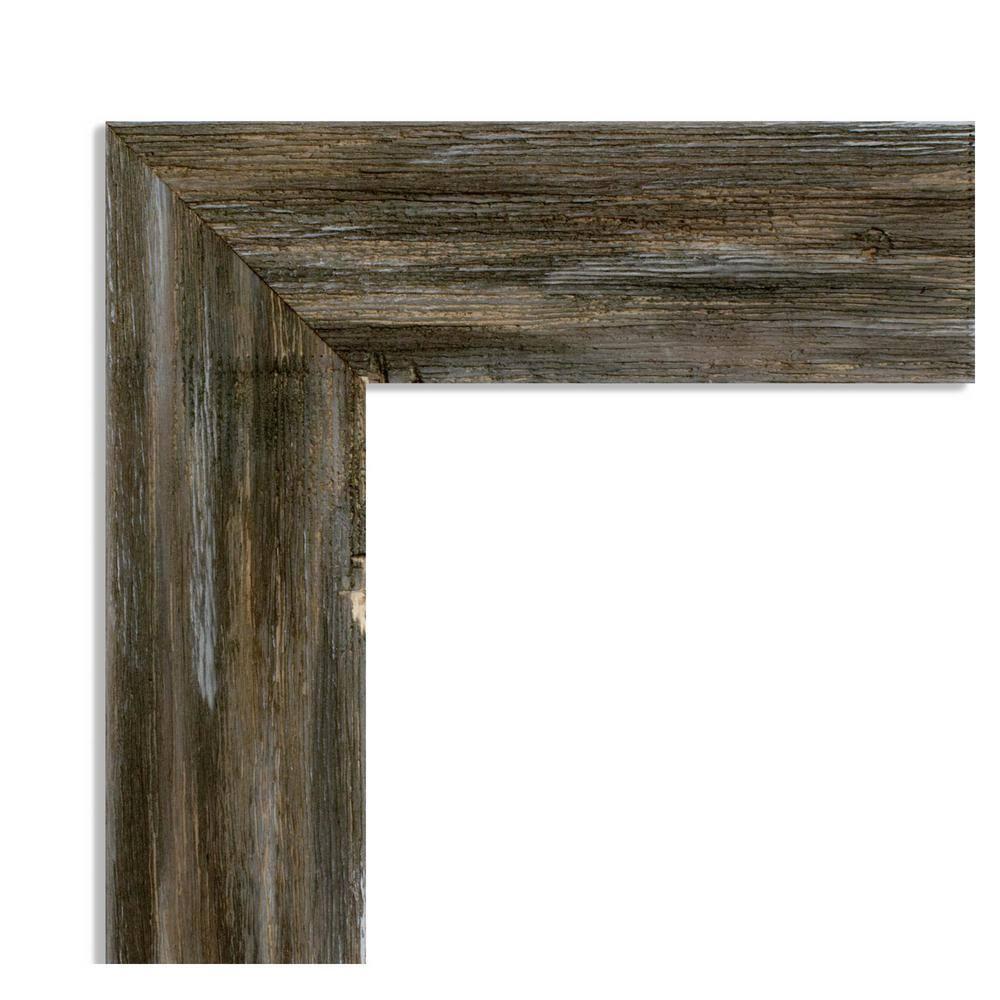 Amanti Art Fencepost Brown Narrow Wood Picture Frame Opening Size 11x14 in.