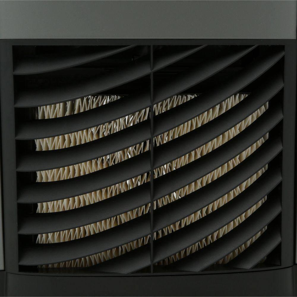 AIRCARE D46 720 Humidificador Evaporativo Tower para 1200 Pies Cuadrados, Titanio/negro