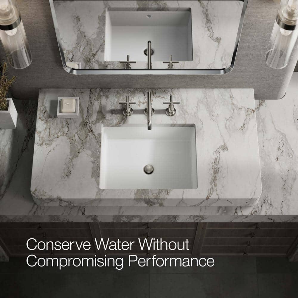 Purist® Widespread Bathroom Sink Faucet with Low Cross Handles and Low Spout