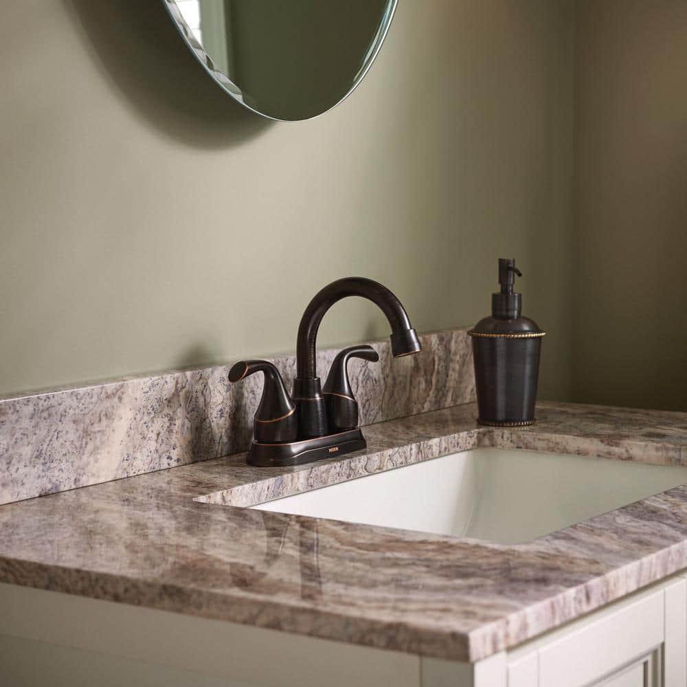 Moen Idora Centerset Bathroom Faucet with Drain Assembly 84115BRB