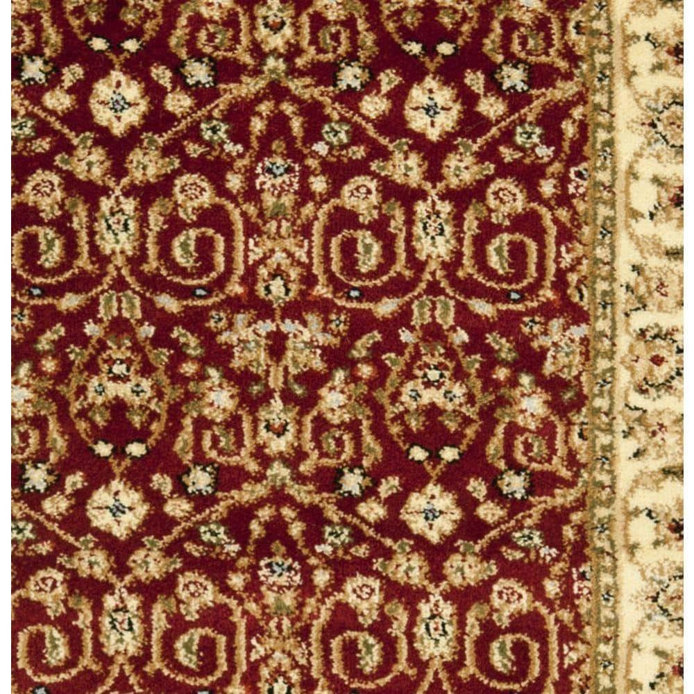 Lyndhurst LNH312 Power Loomed Runner Rug - Red/Ivory - 2'3"x18' - Safavieh.