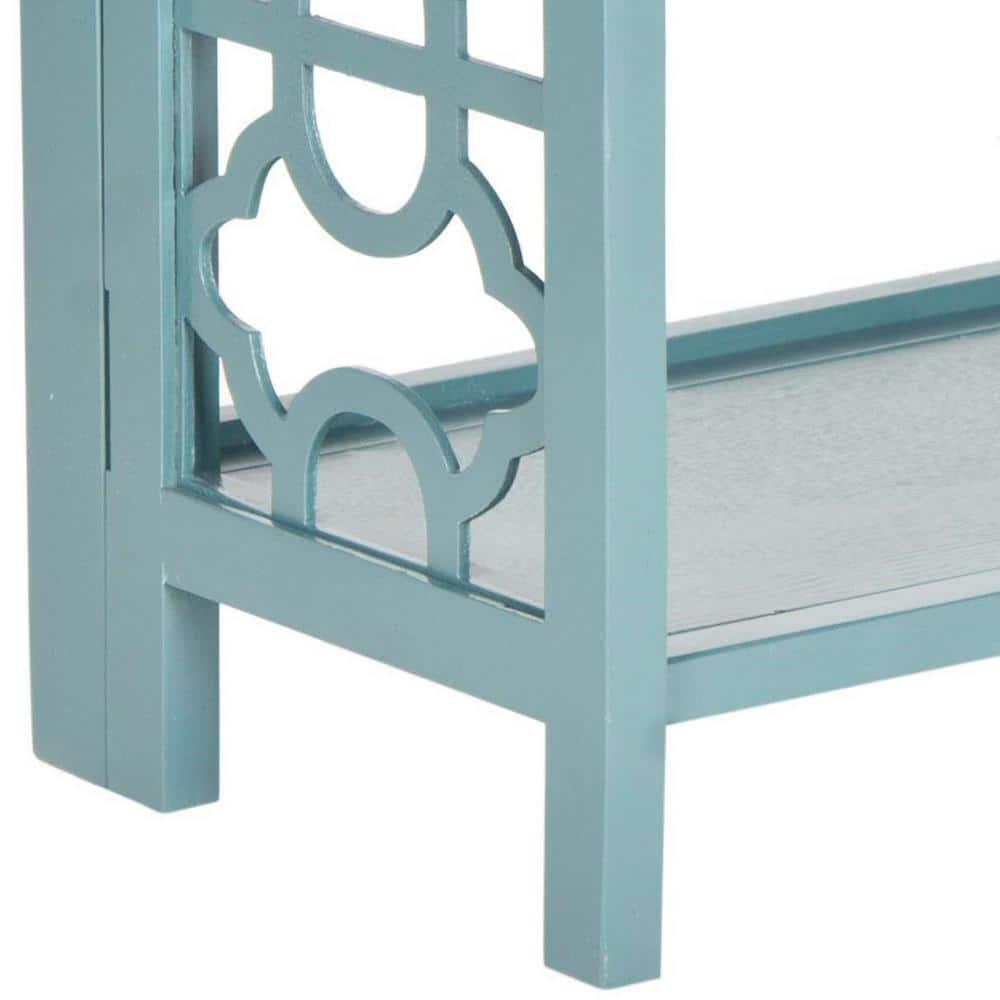 Natalie Small Bookcase - AMH6565 - Teal - Safavieh Couture