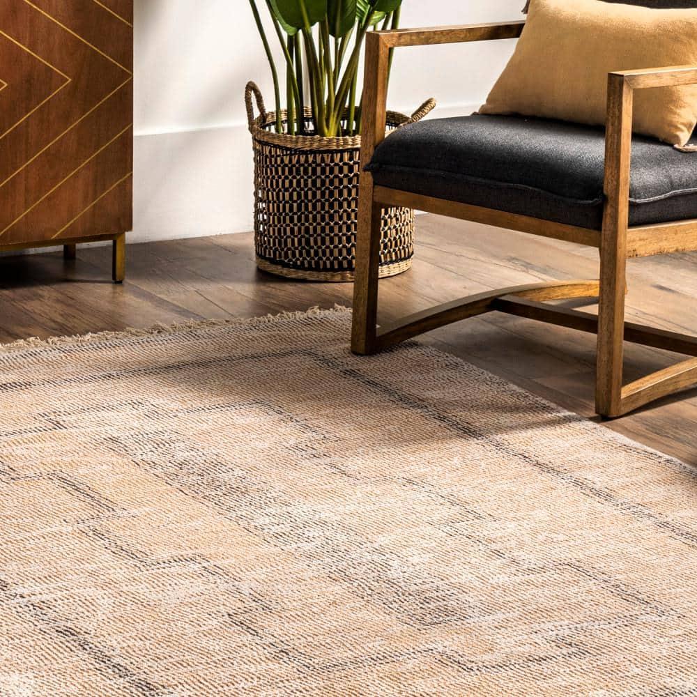 Nuloom Ginger Cotton-Blend Area Rug, 6' x 9', Tan