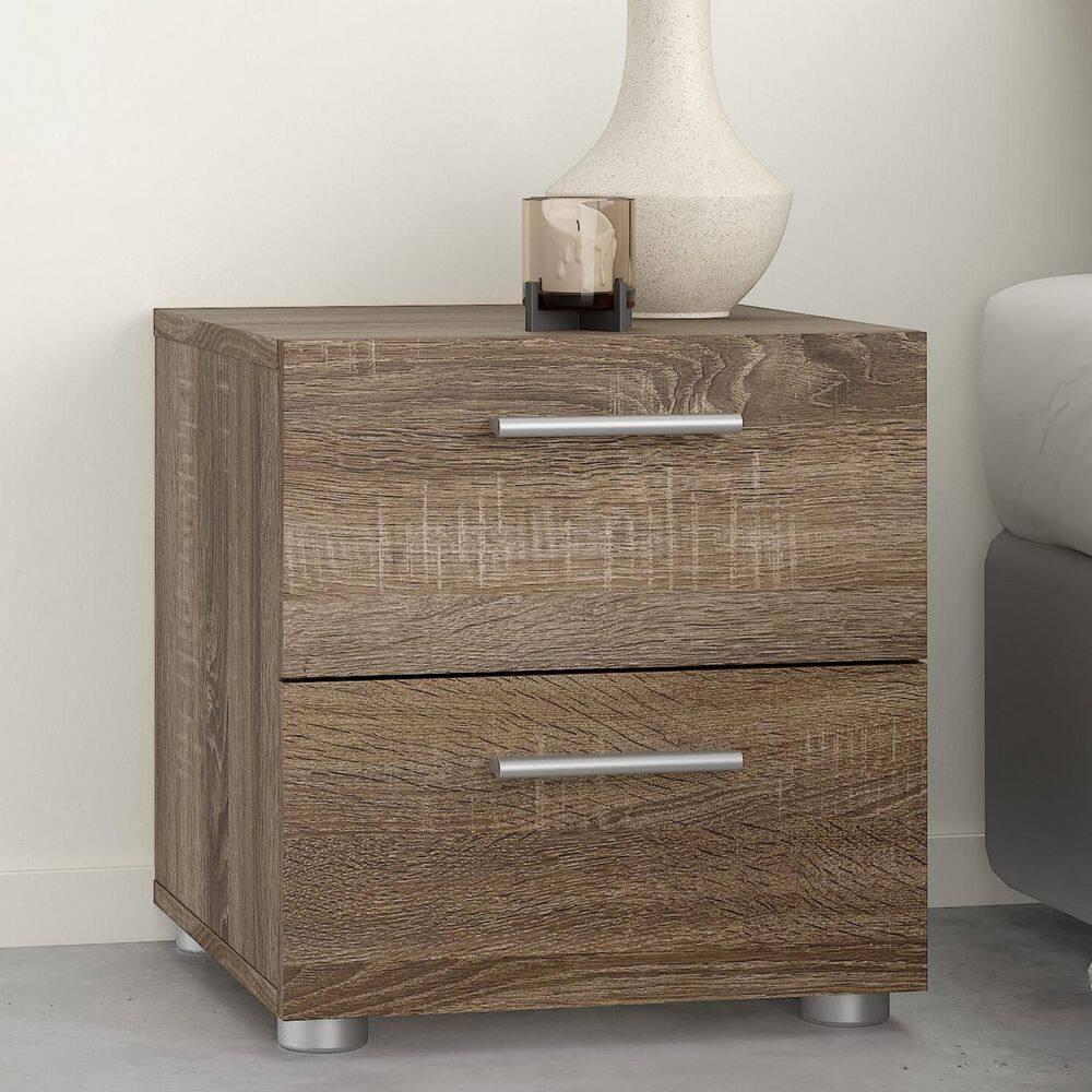 Tvilum,Austin 2 Drawer Nightstand, Truffle Oak