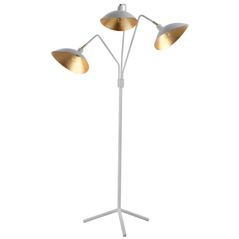 Iris Floor Lamp - LIT4361 - White/Gold - Safavieh