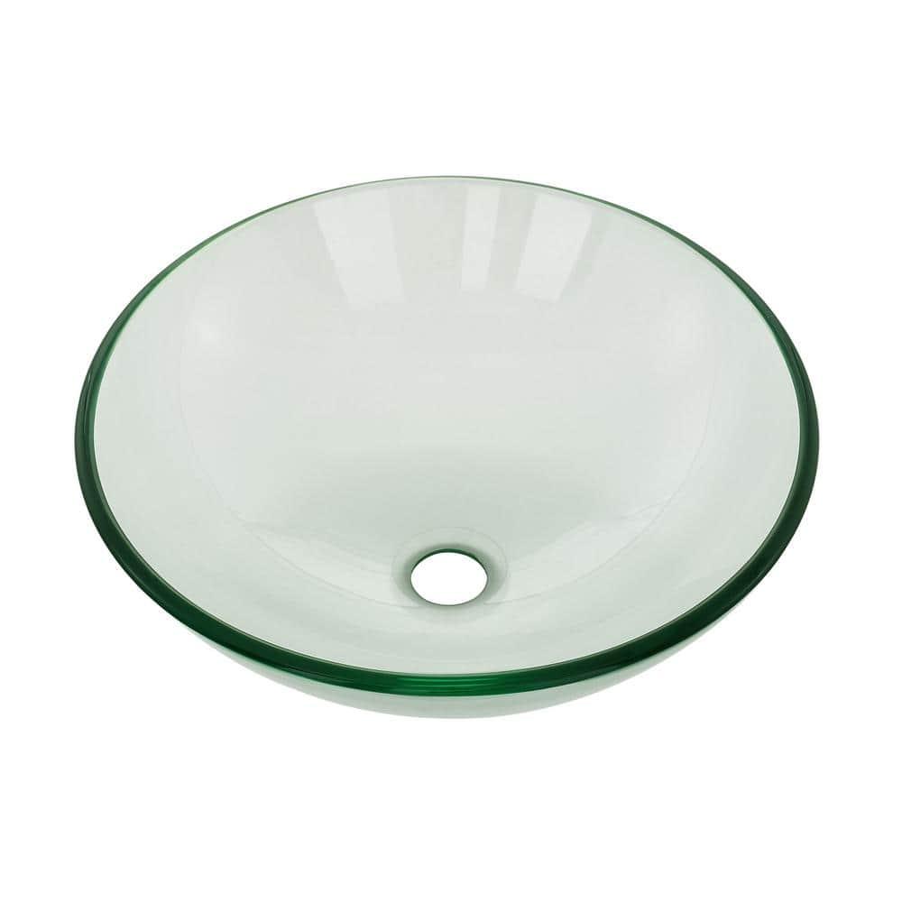 Cascade 16.5 Glass Vessel Sink with Faucet