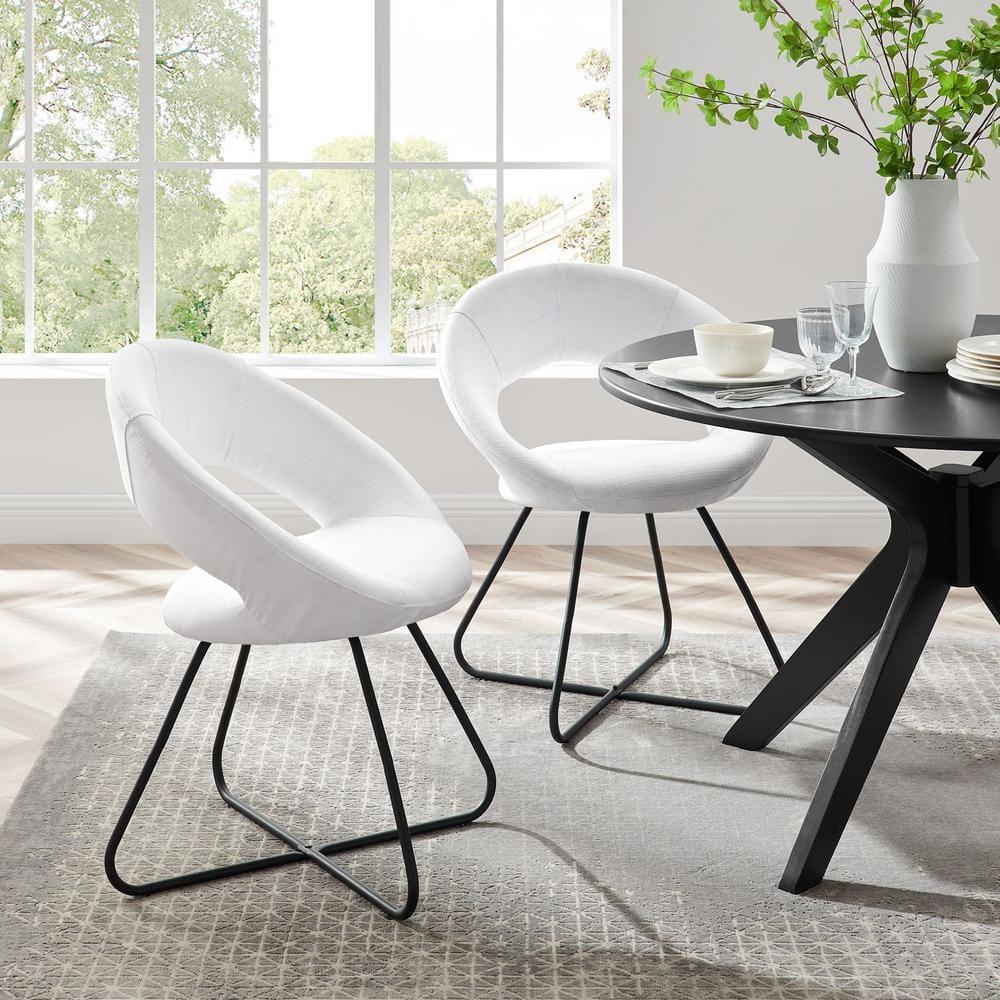 Modway Modway Nouvelle Upholstered Fabric Dining Chair Set of 2