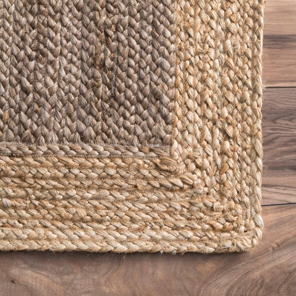 Natural Jute Rugs with Inner Grey Color , Home Décor Rugs Size 2 x 3 Feet ( 60 cm x 90 cm )