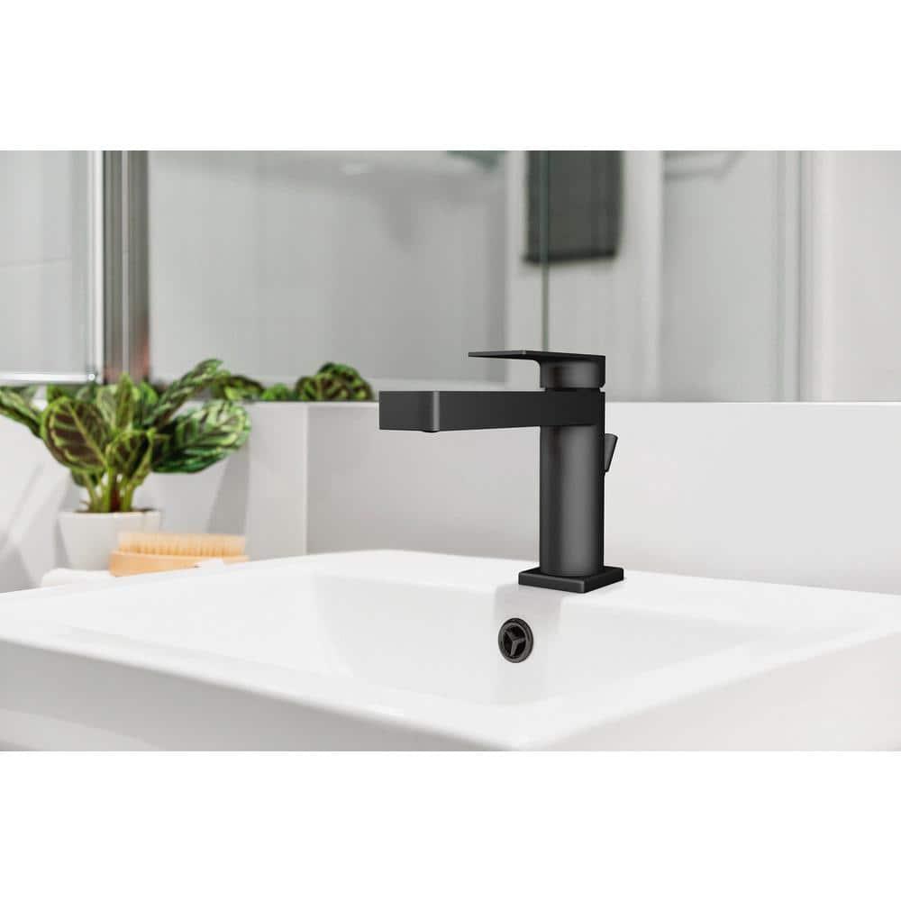 I4 Single-Hole Single-handle Bathroom Faucet with Drain Assembly