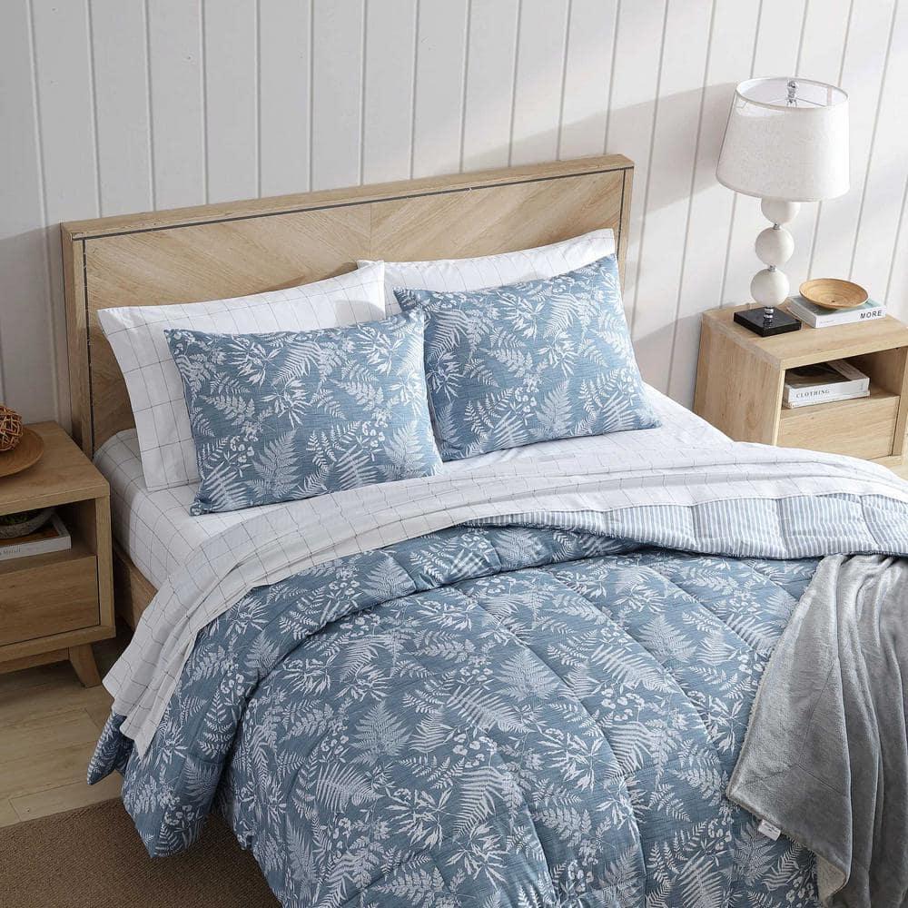 Eddie Bauer Eddie Bauer Fern Garden Blue Reversible Comforter Set