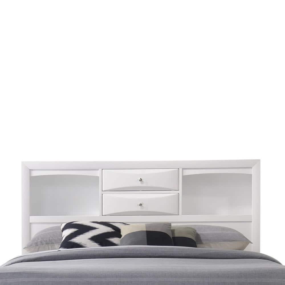 Acme Ireland Full Bed with Storage, White