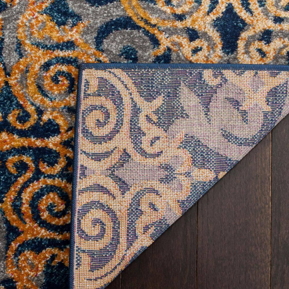 Evoke EVK230 Power Loomed Indoor Accent Rug - Blue/Orange - 3'x5' - Safavieh