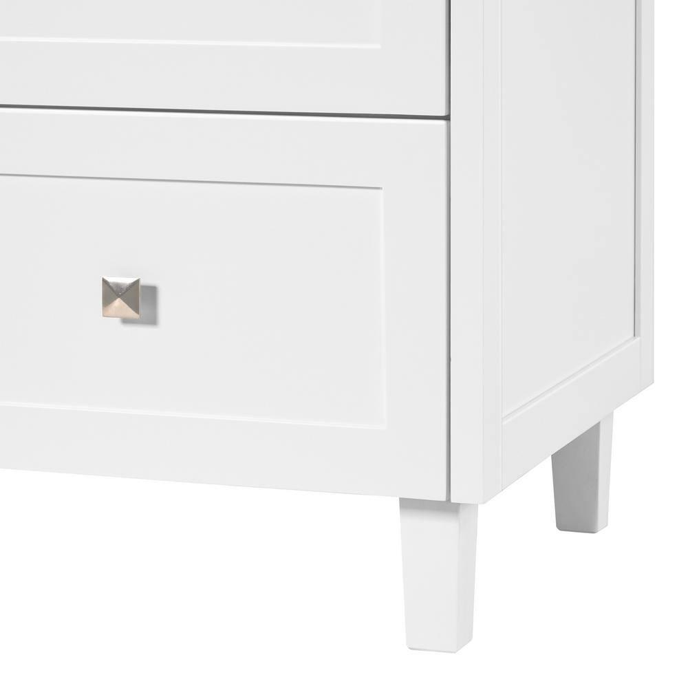 Ariel Monrow 67 Inch Single Oval Sink Bathroom Vanity With Pure White Quartz Countertop