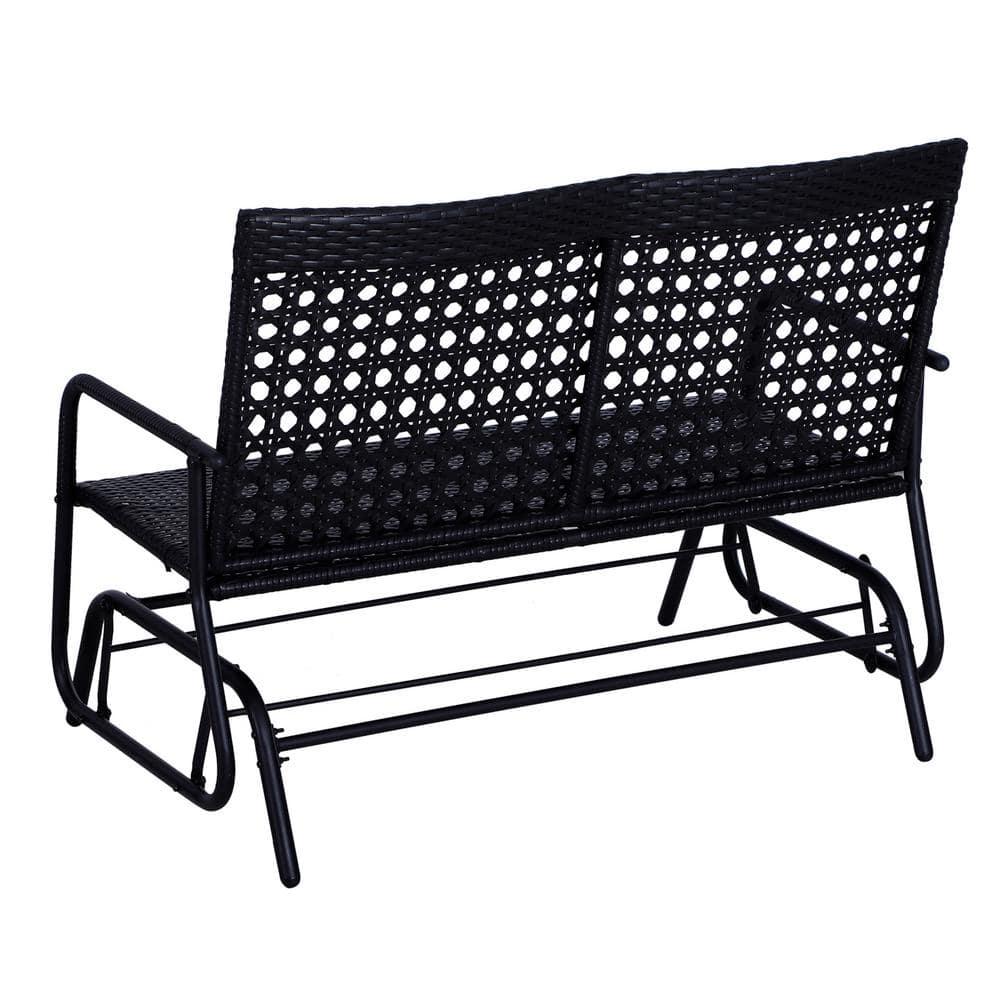Lark Manor™ Patio 2-Person Wicker Glider Bench Rocking Chair