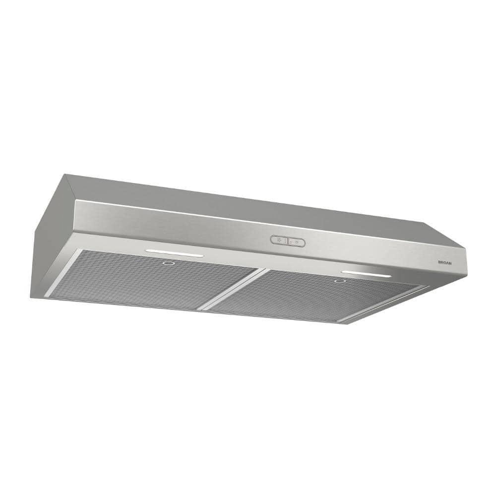 Broan NuTone Broan NuTone 36" Steel 375 CFM Convertible Under Cabinet Range Hood with Mesh Filter BCDF136SS