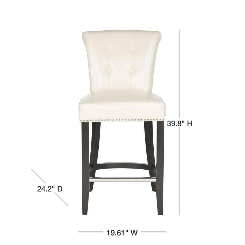 Addo Ring Counter Stool - Flat Cream - Safavieh