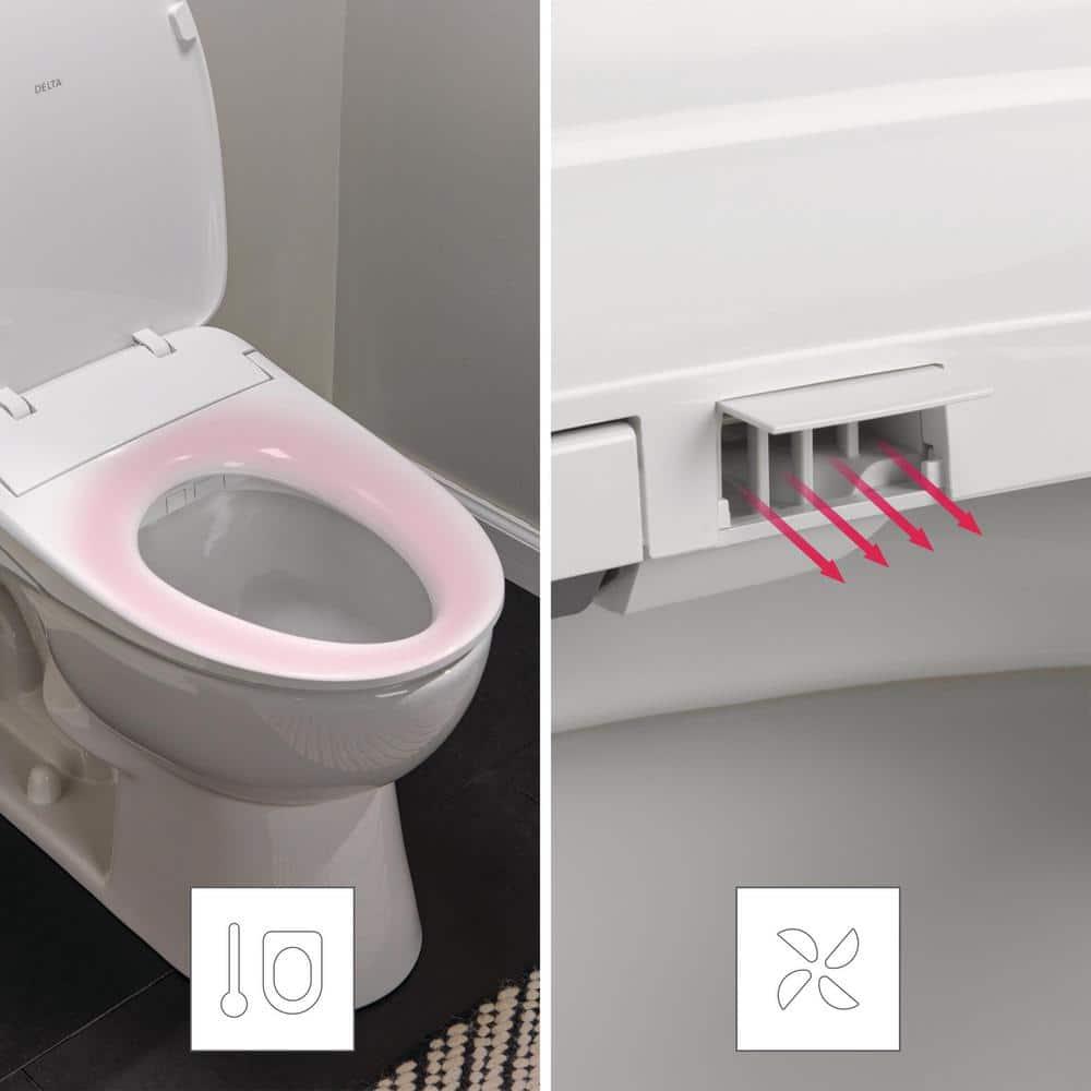 Refresh Elongated Electric Bidet Toilet Seat