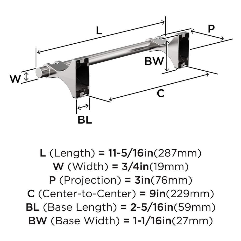 Amerock BH3605526 Davenport Towel Bar