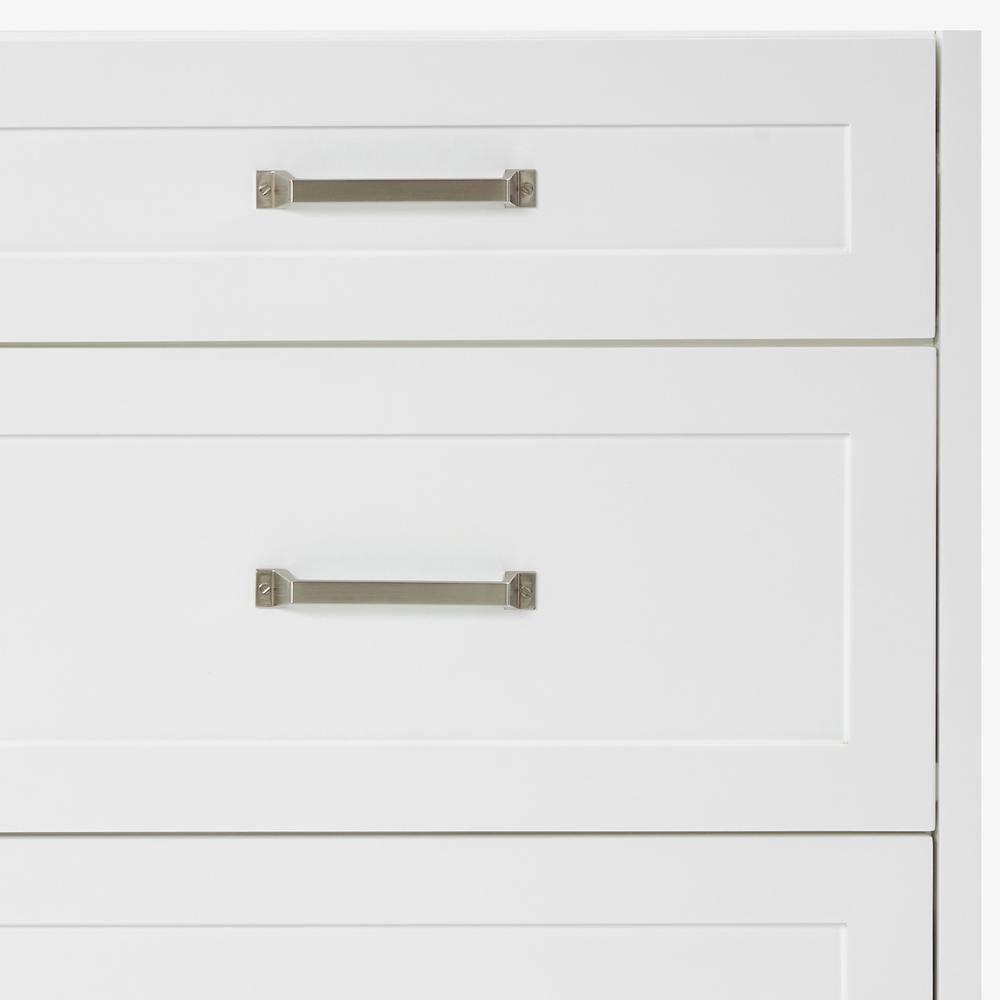 ARIEL Monrow 73 Double Sink Bathroom Vanity with Italian Carrara Marble Top