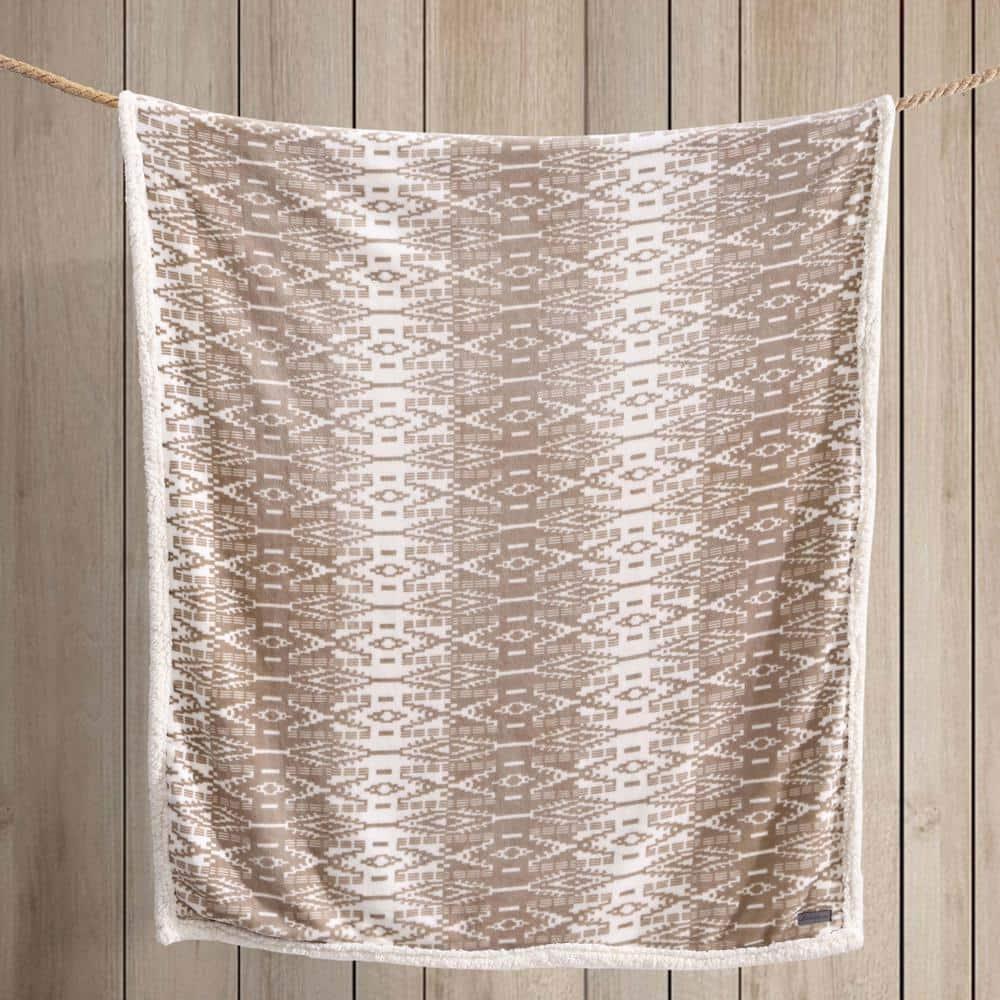 Eddie Bauer Eddie Bauer Printed Plush Fleece/Sherpa Throw Blankets