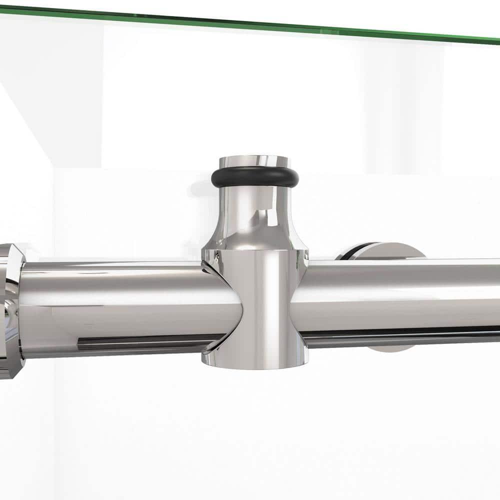 44.38" W x 34.5" D x 76" H FramelessRectangle Sliding Shower Enclosure