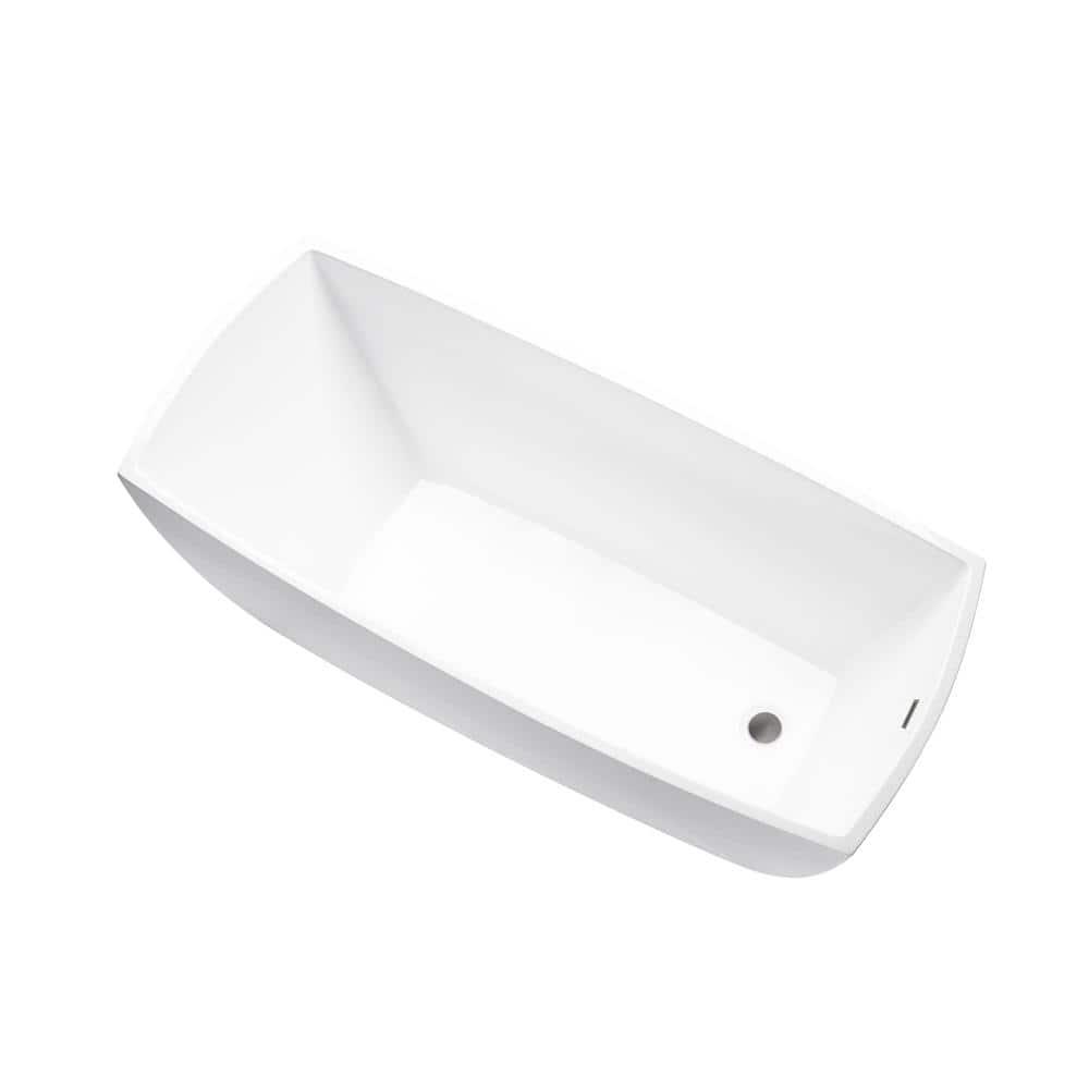 Vanity Art 67" X 31" Acrylic Freestanding Bathtub