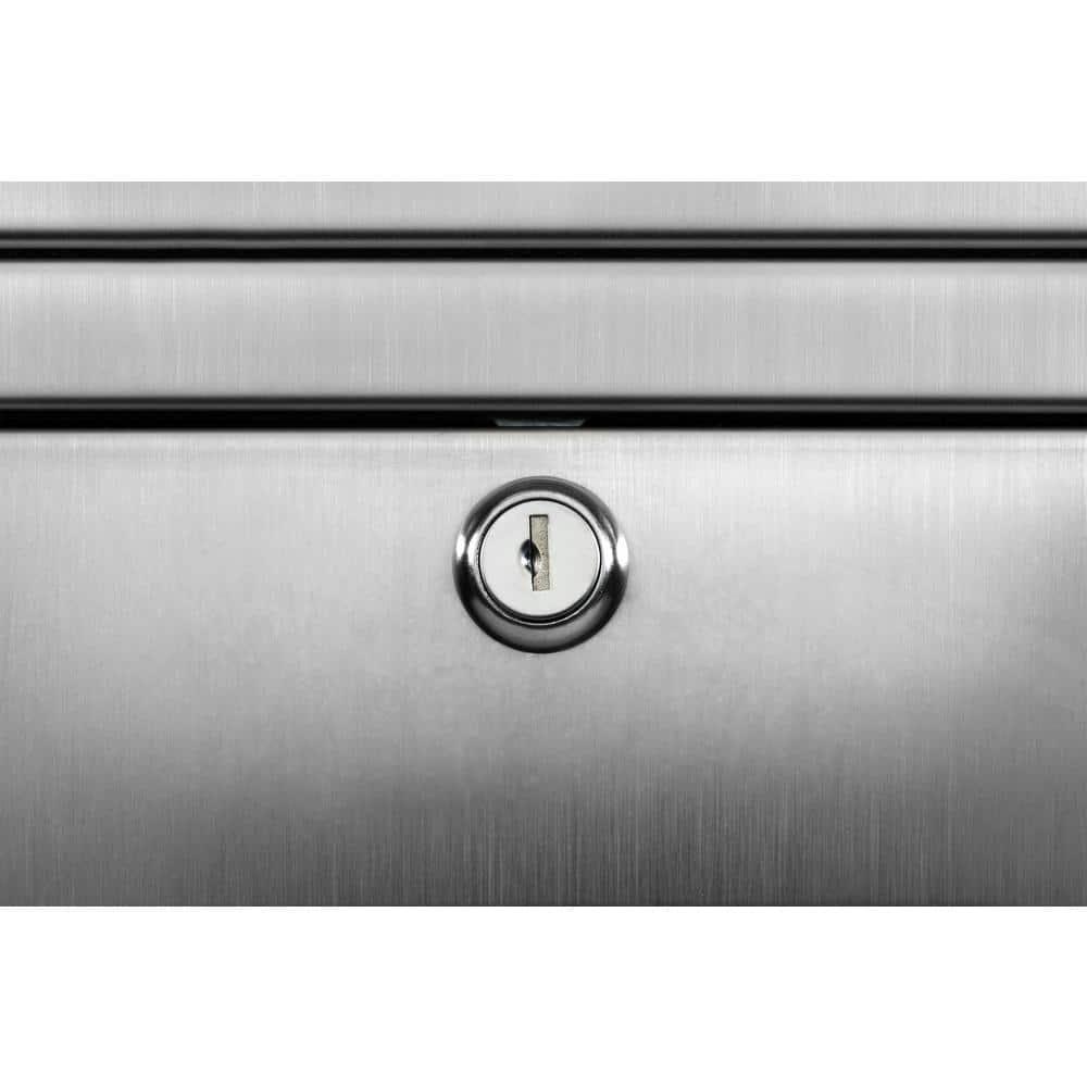 Architectural Mailboxes Maya Classic Stainless Steel Wall Mount Silver Mailbox