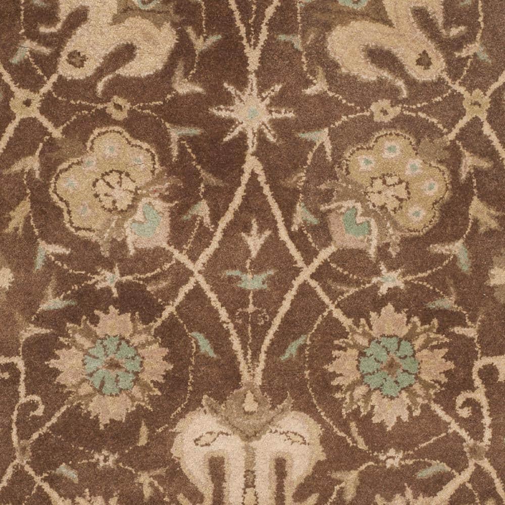 Antiquity AT21 Hand Tufted Indoor Area Rug - Brown/Green - 6'x9' - Safavieh