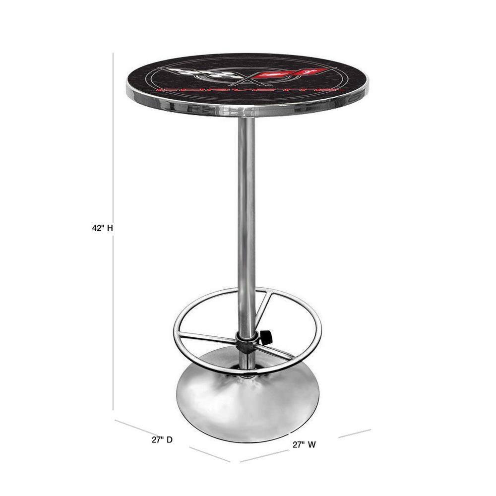 Trademark Global Round Metal Base Dining Table