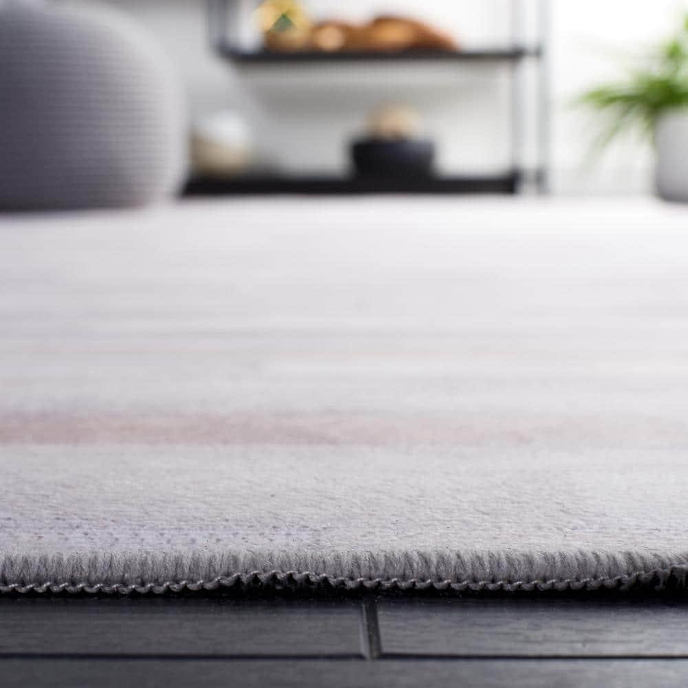 SAFAVIEH Faux Hide Crispin Modern Area Rug, Ivory/Grey, 9' x 12'