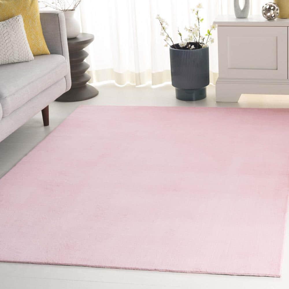 Safavieh Faux Rabbit Fur Performance Machine Washable Solid Color Rug