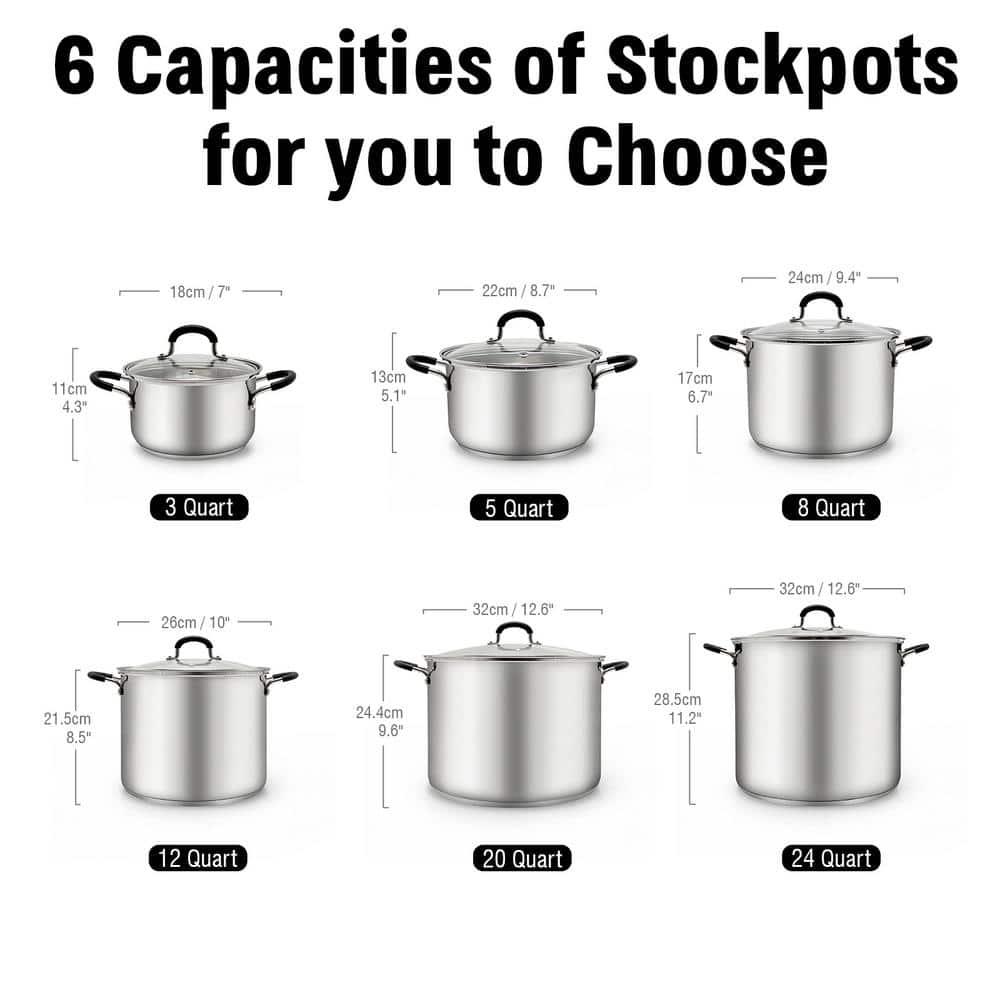 Cook N Home Cook N Home Professional Stainless Steel Stockpot with Lid