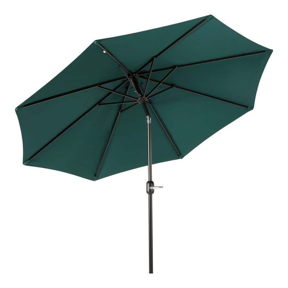 Westin Outdoor 9 Ft Patio Market Umbrella with Tilt & Crank, Dark Green