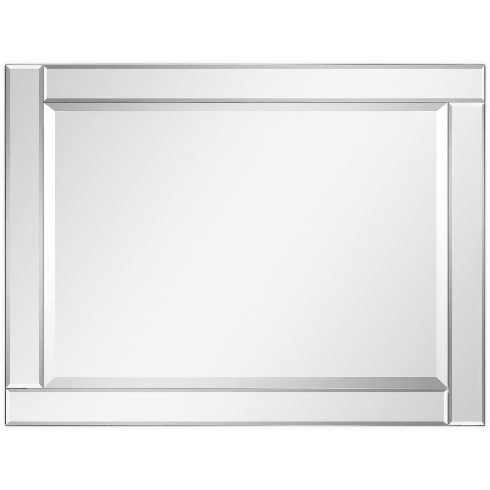 Empire Art Direct  Moderno Beveled Rectangle Wall Mirror