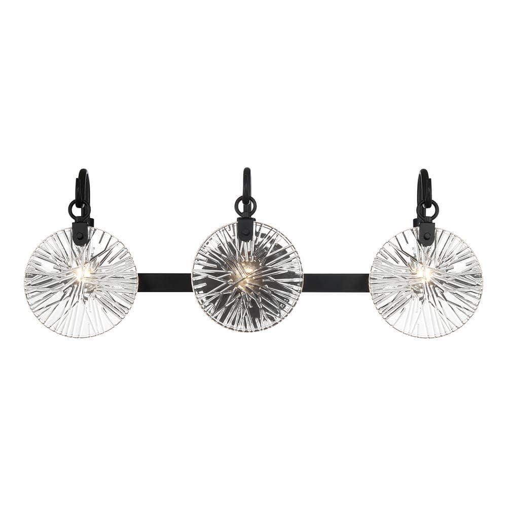 Savoy House Addison 3 - Light Vanity in  Matte Black