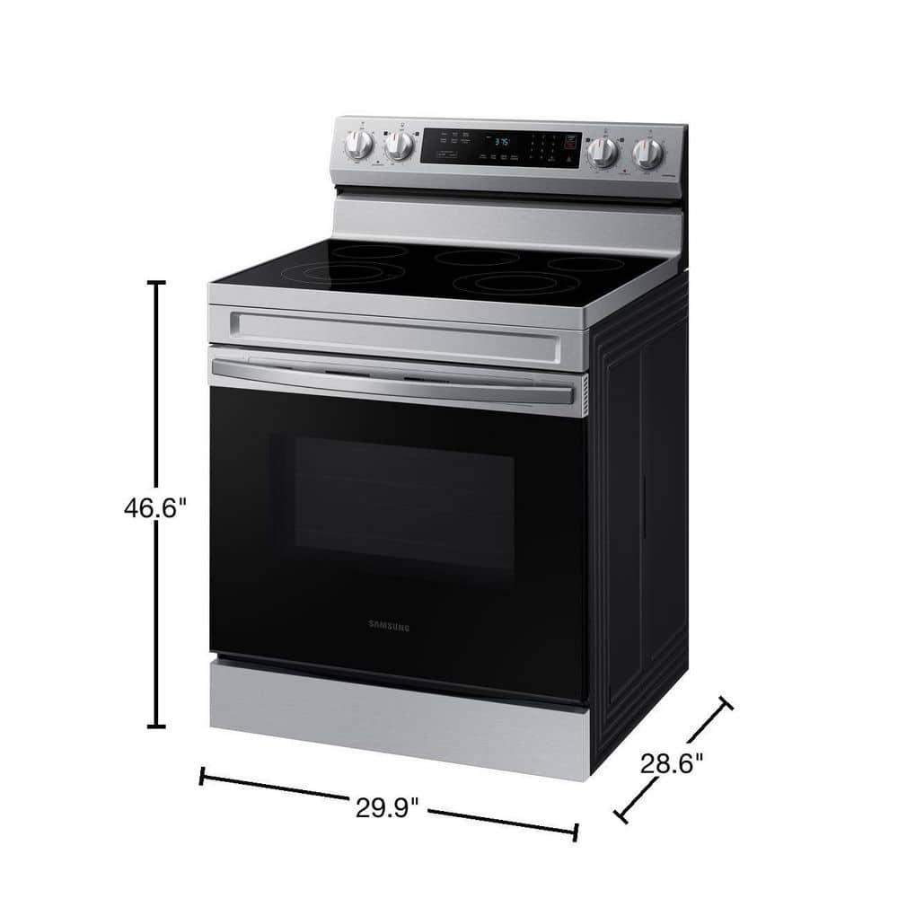6.3 cu. ft. Smart Freestanding Electric Range with Rapid Boil™ & Self Clean