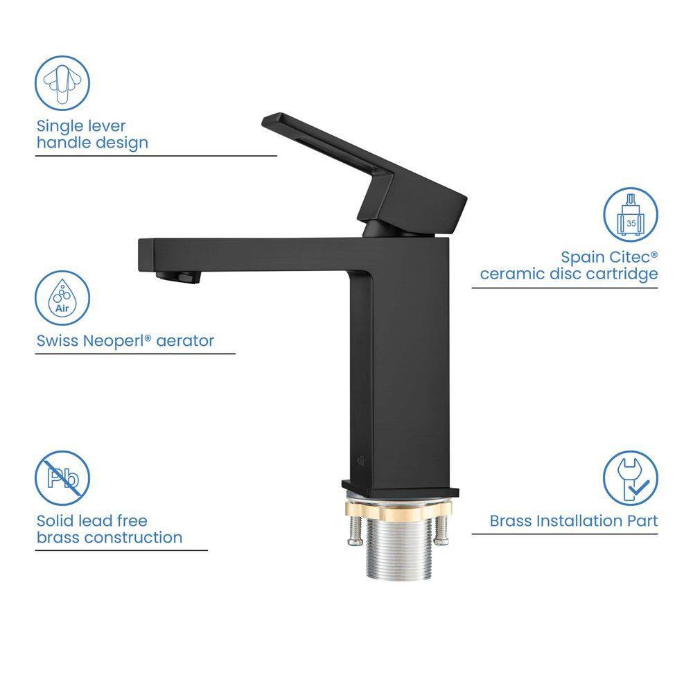 Cube Single-Hole Single-handle Bathroom Faucet