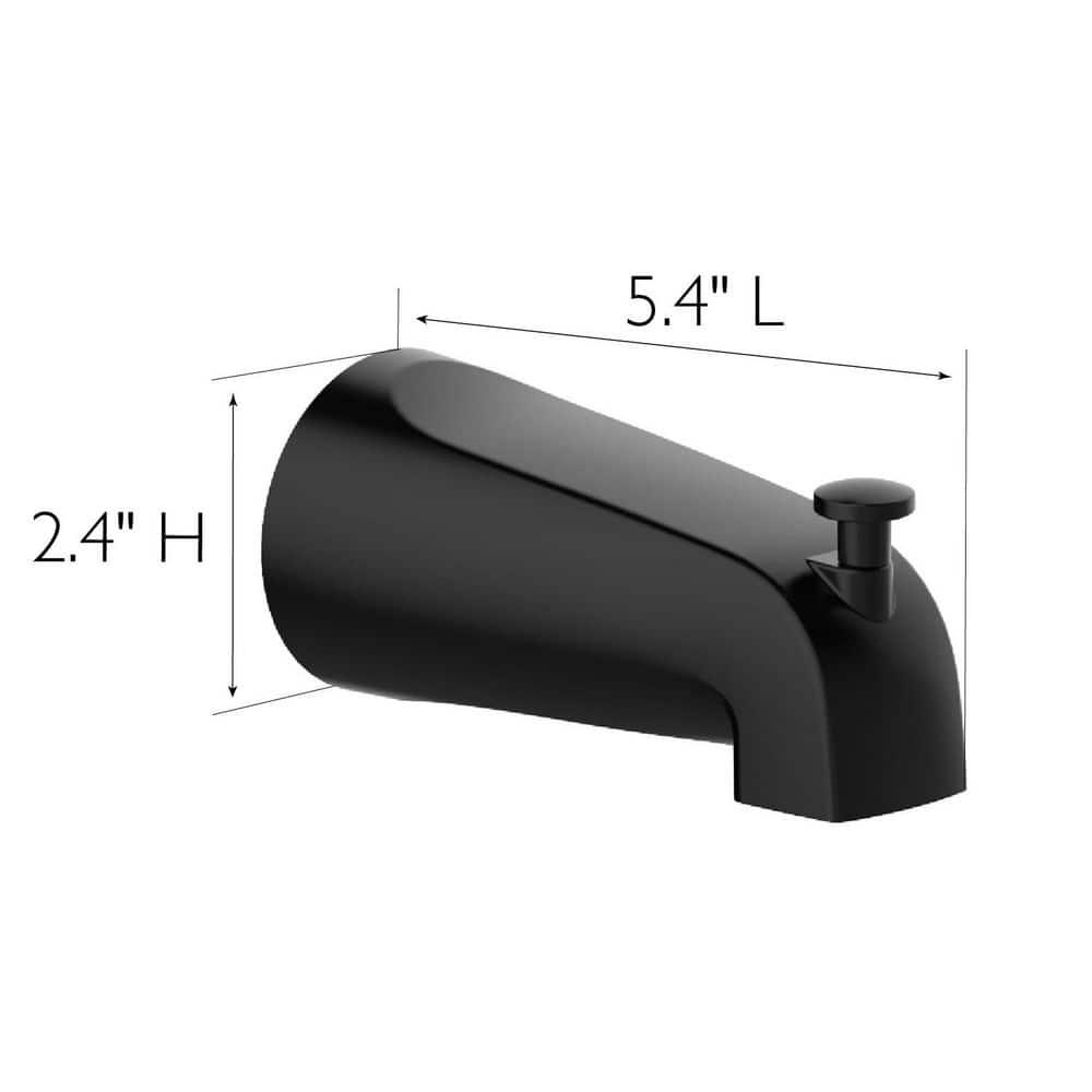 Design House 595629 Wall Mounted Tub Spout with Diverter