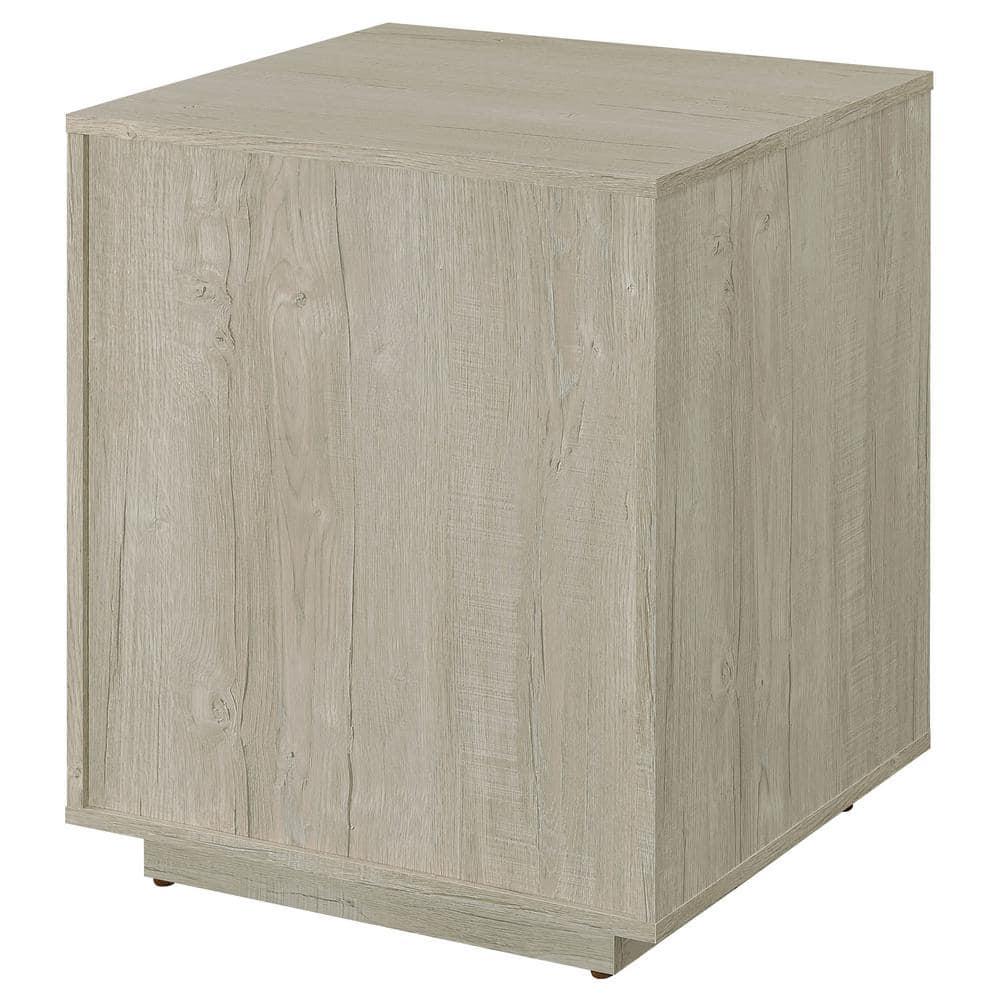 Coaster Loomis Modern 3 Drawer Wood File Cabinet Whitewashed Gray