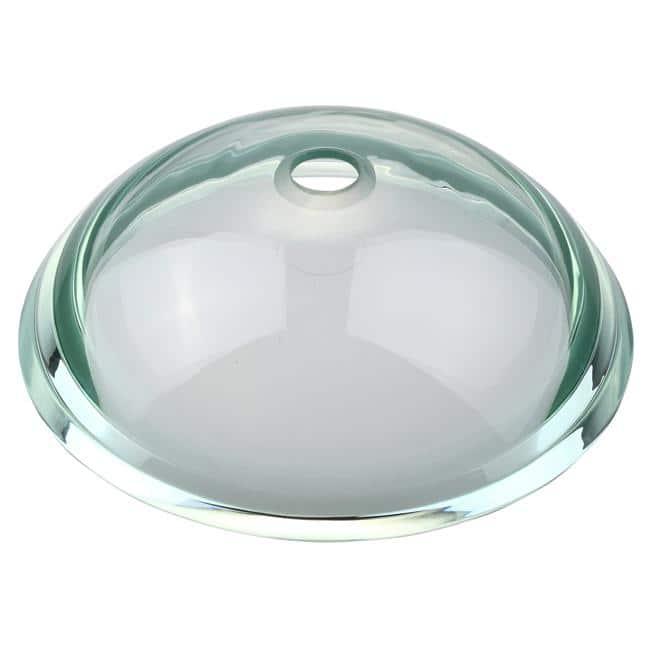 KRAUS 34 mm Clear Glass Vessel Sink with Pop-Up Drain and Mounting Ring