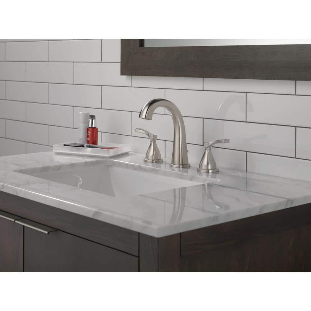 Stryke Widespread Bathroom Faucet with Drain Assembly and DIAMOND™ Seal Technology