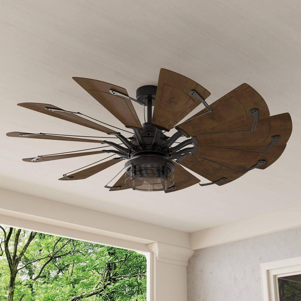 Progress Lighting - Springer II - 12 Blade Ceiling Fan In Farmhouse Style-16.26